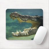 Tapis De Souris Crocodiles bouche ouverte (Avec souris)