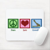 Tapis De Souris Crocodiles Peace Love (Avec souris)