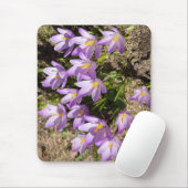 Tapis De Souris Crocus de printemps mignons (Avec souris)