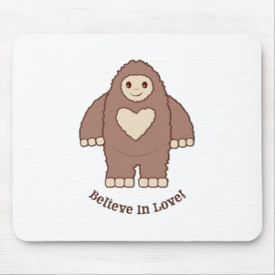 Tapis De Souris Croire En L'Amour Bigfoot