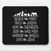 Tapis De Souris Crois Comme Marie Confiance Comme Joseph Priant Ch (Devant)