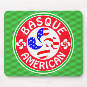 Tapis de souris croisé Basque d'Euskara Lauburu