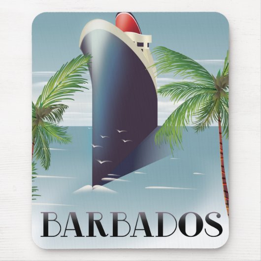 Tapis De Souris Croisière à la Barbade (Devant)