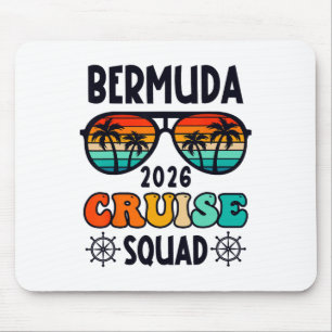 Tapis De Souris Croisière aux Bermudes 2026 Voyage de vacances Cor