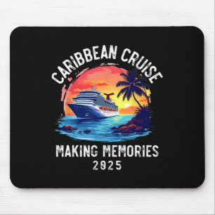 Tapis De Souris Croisière Caraïbes 2025 Souvenir Famille Vendredi