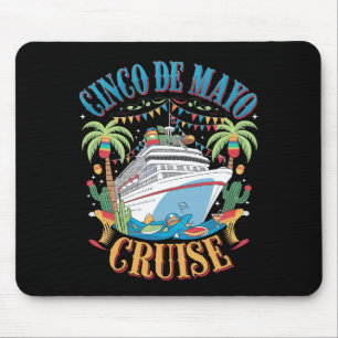 Tapis De Souris Croisière Cinco De Mayo Mexique Bateau Mexicain Fi