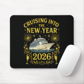Tapis De Souris Croisière Dans Le Nouvel An 2026 Bonne Année (Avec souris)