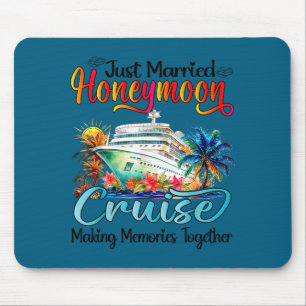 Tapis De Souris Croisière de lune de miel 2026 Graphisme Juste Mar