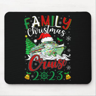 Tapis De Souris Croisière de Noël en famille 2023 Merry Cruisemas