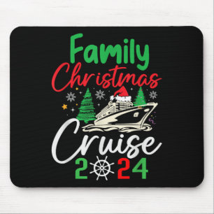 Tapis De Souris Croisière de Noël en famille 2024 Joyeuse croisièr