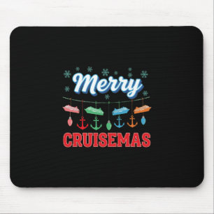Tapis De Souris Croisière de Noël en famille Merry Cruisemas 2025