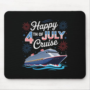 Tapis De Souris Croisière du 4 juillet Patriotique Famille Assorti