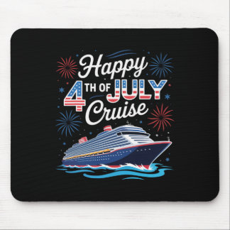 Tapis De Souris Croisière du 4 juillet Patriotique Famille Assorti