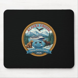 Tapis De Souris Croisière en Alaska 2026 Amis et famille correspon