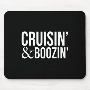 Tapis De Souris Croisière en buvant de la bière Groupe de bateau d