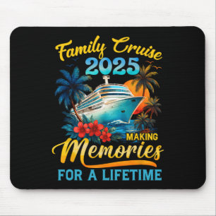 Tapis De Souris Croisière en famille 2025 Vacances d'été Réunion d