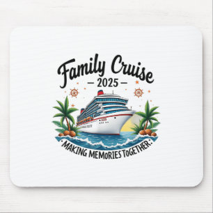 Tapis De Souris Croisière en famille 2025 Voyage Vacation Famille