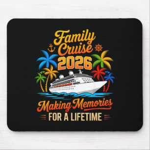 Tapis De Souris Croisière en famille 2026 Équipe de croisière corr