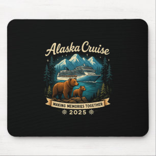 Tapis De Souris Croisière ensemble Alaska 2025 Famille Amie Alaska