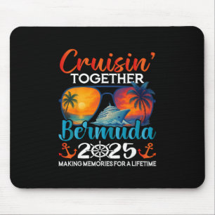 Tapis De Souris Croisière ensemble aux Bermudes 2025 Amis Bermudes