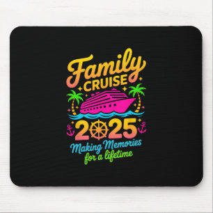 Tapis De Souris Croisière familiale 2025 Amoureux des vacances Sou
