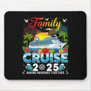 Tapis De Souris Croisière familiale 2025 Voyage de vacances T-shir