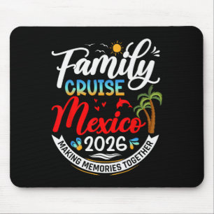 Tapis De Souris Croisière familiale au Mexique 2026 Été Vacances a