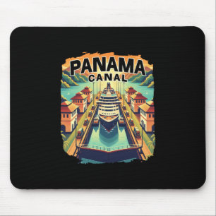 Tapis De Souris Croisière sur le canal de Panama Bateau Navire Gra