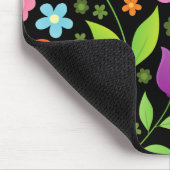 Tapis De Souris Croissance Fleurs Positives Colorées (Coin)