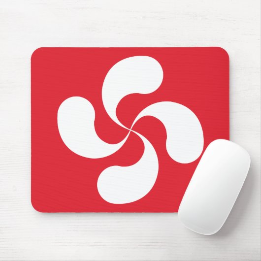 Tapis de Souris Croix Basque "Lauburu" (Avec souris)