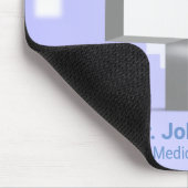 Tapis De Souris Croix-Blanche de Caduceus Médicale en 3D (Coin)