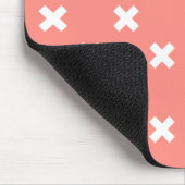 Tapis De Souris Croix blanche sur pêche (Coin)