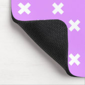 Tapis De Souris Croix blanches sur lilas (Coin)