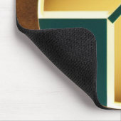 Tapis De Souris Croix Brown avec Turquoise Arrière - plan Mousepad (Coin)