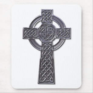 Tapis De Souris Croix celtique - Argent