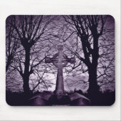 Tapis De Souris Croix celtique gothique tombstone violet version (Devant)