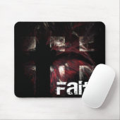Tapis De Souris Croix cramoisies - foi Mousepad (Avec souris)