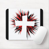 TAPIS DE SOURIS CROIX DE DÉBUT BLANC (Avec souris)