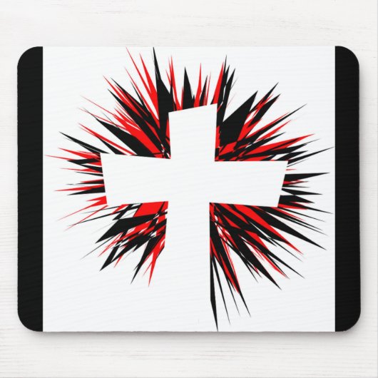 TAPIS DE SOURIS CROIX DE DÉBUT BLANC (Devant)