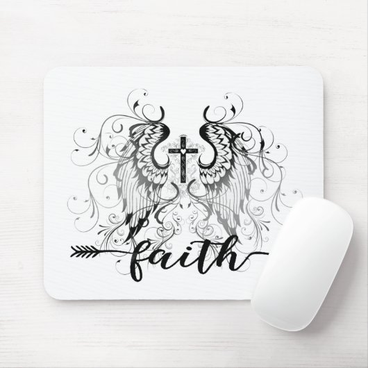 Tapis De Souris Croix de foi  (Avec souris)