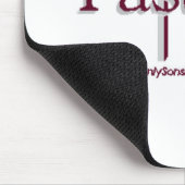 Tapis De Souris Croix de gris de pasteur d'église (Coin)