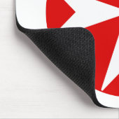 Tapis De Souris Croix de Malte v2 (blanc sur rouge) (Coin)