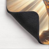 Tapis De Souris Croix du rayon de soleil (Coin)