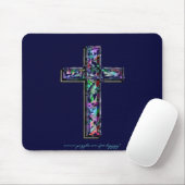 Tapis De Souris Croix en cristal (Avec souris)