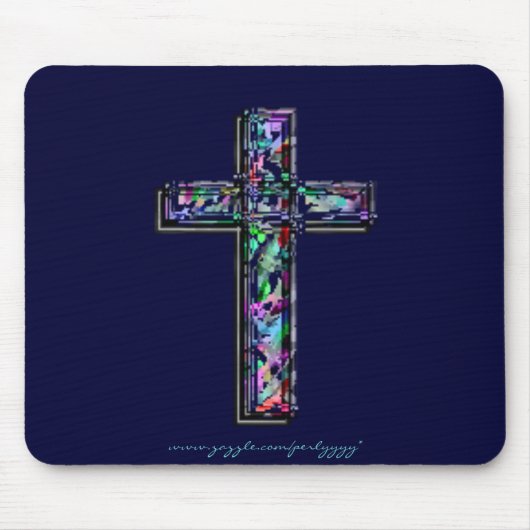 Tapis De Souris Croix en cristal (Devant)