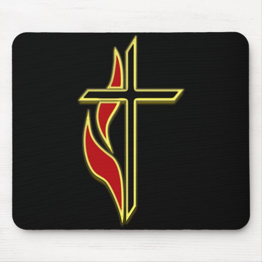 TAPIS DE SOURIS CROIX ET FLAMME (Devant)
