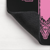 Tapis De Souris Croix gothique rose ornée (Coin)