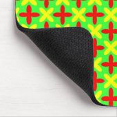 Tapis De Souris Croix rouge jaune (Coin)