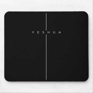 Tapis De Souris Croix Yeshua chrétien Jésus verset biblique