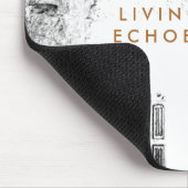 Tapis De Souris Croquis d'architecture gothique noir et blanc (Coin)